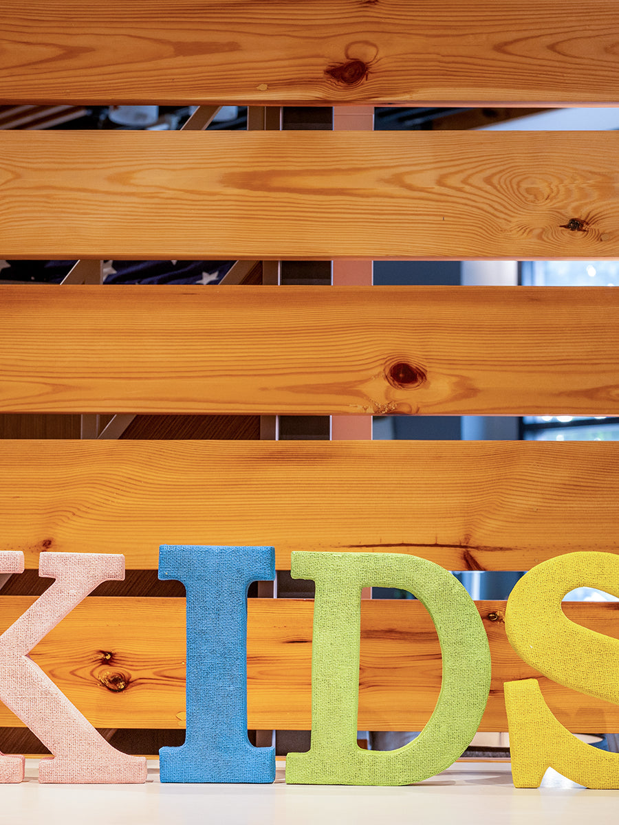Resin " KIDS" Sign Set of 4