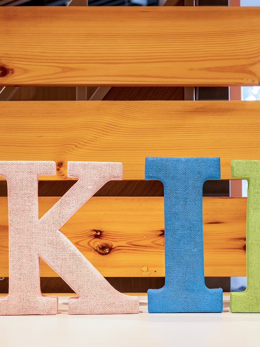 Resin " KIDS" Sign Set of 4