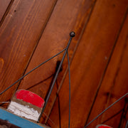Wood & Metal Boats Wall Décor w/ 3 Hooks