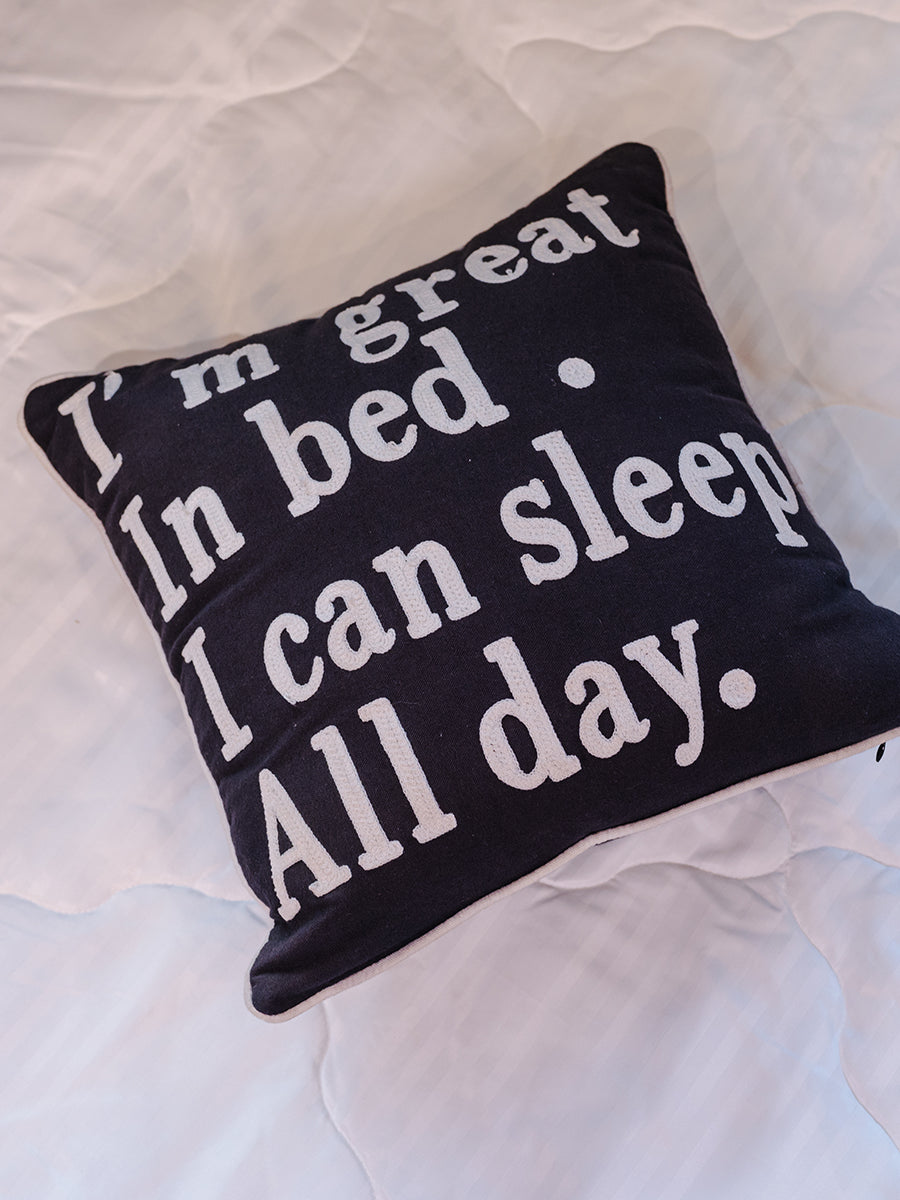 Kids Cushion Cover (Sleep All Day)