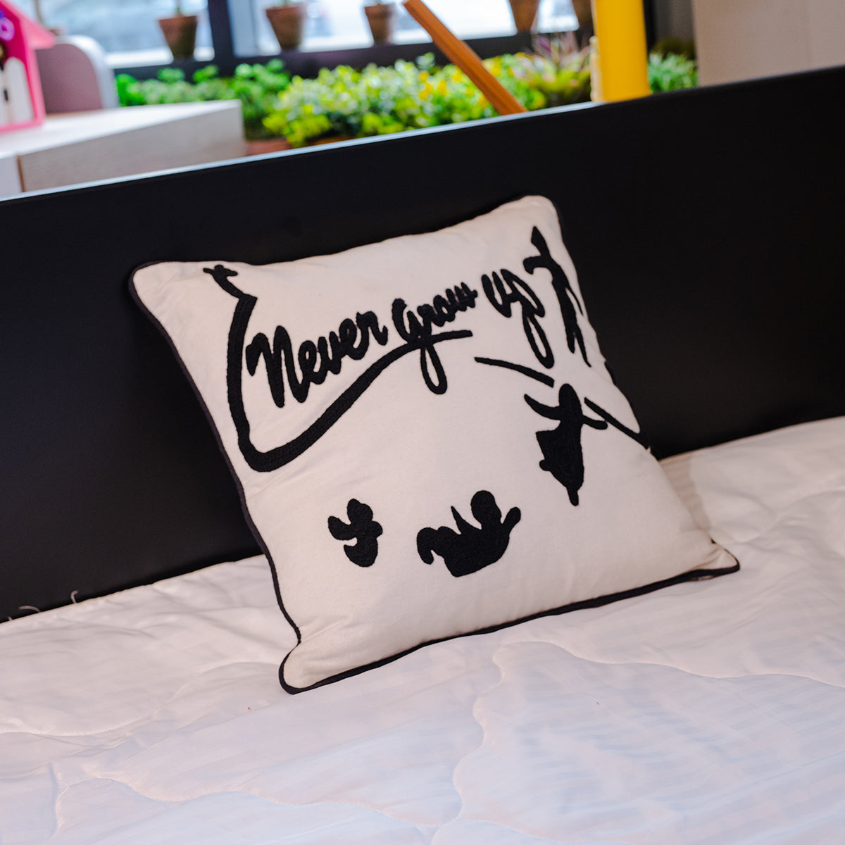 Kids Cushion Cover (Never Grow Up)