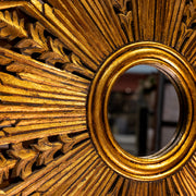 Vintage Gold Sunburst Mirror