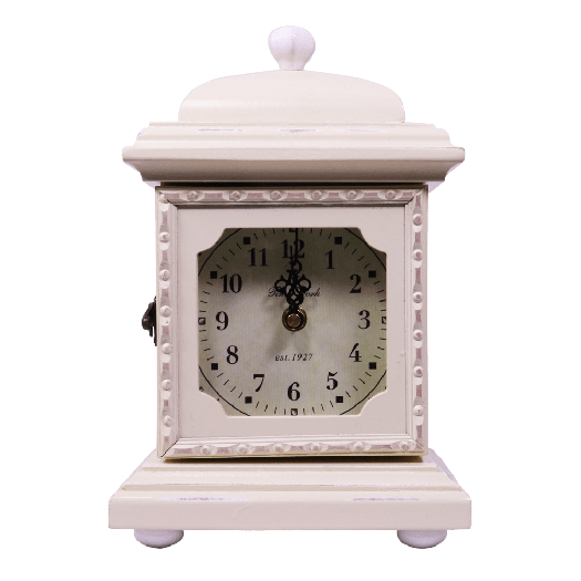 Cream MDF Mantel Clock 