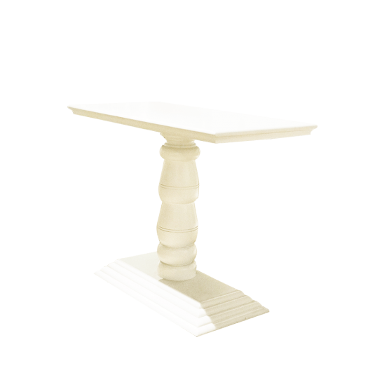 White Bucks Rectanular Table - Small
