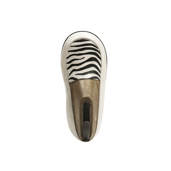  Resin Child's Shoe Hook, Zebra Pattern