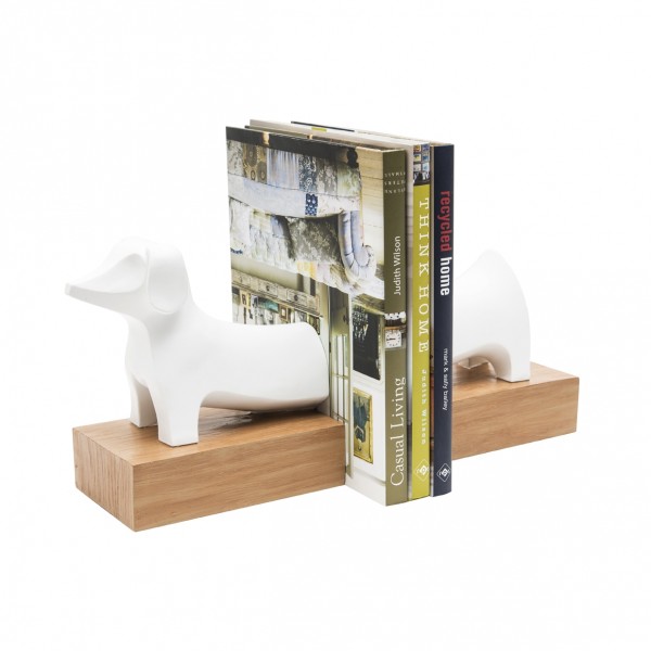Resin Dog Bookends, Set of 2  