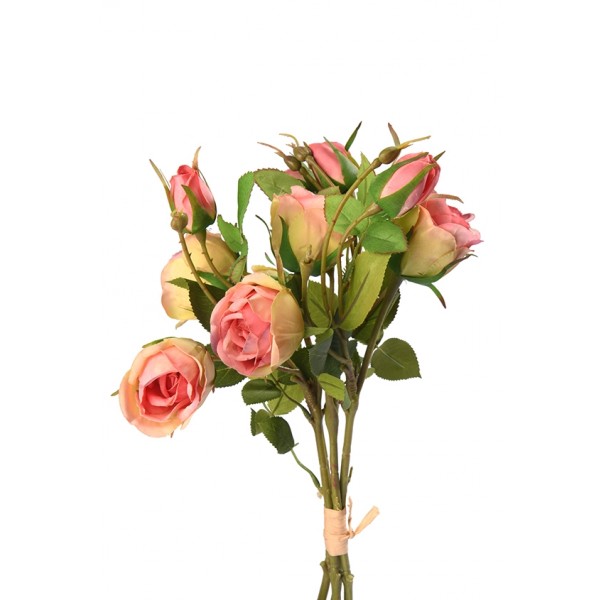 Rose, Set of 4, 8 Flowers, Pink 