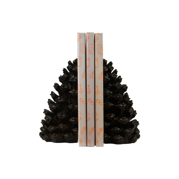 Resin Pinecone Bookend