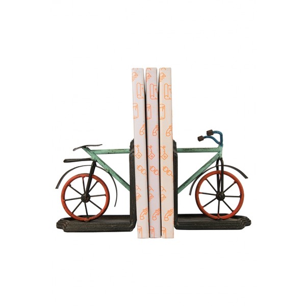 Metal Bicycle Bookends, Set of 2