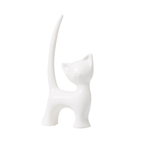 Porcelain Cat Ring Holder