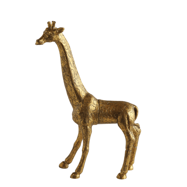 Resin Giraffe Jewelry Holder with Magnet, Gold Finish