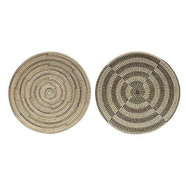 Large Seagrass Hand-Woven Wall Basket, 2 Styles