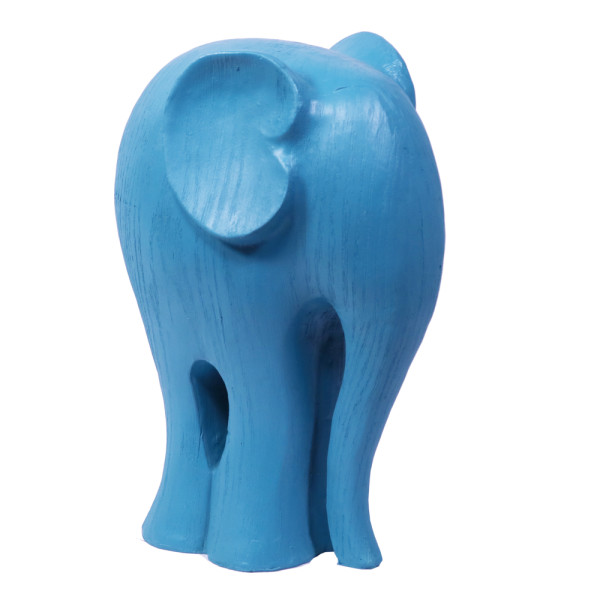 Resin Elephant, Peacock Blue New